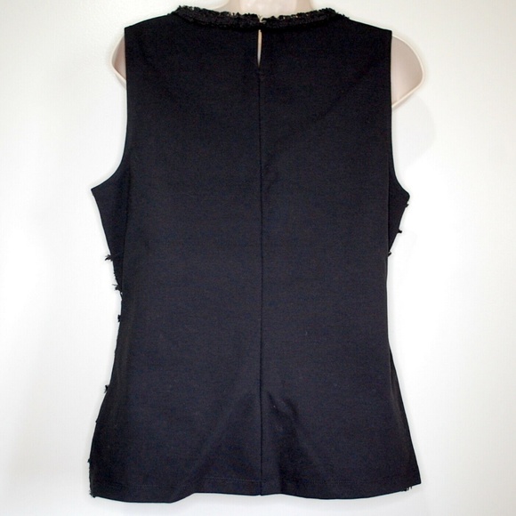 FINAL SALE J Crew Womens Fringe Top Shirt Sleeveless Tweed - Picture 4 of 6